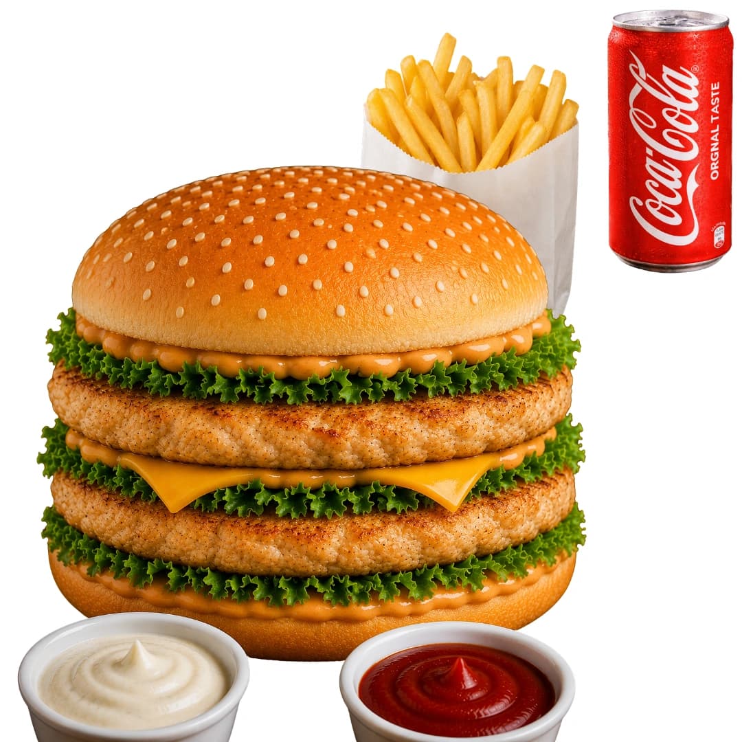 Chicken Mega Burger Combo